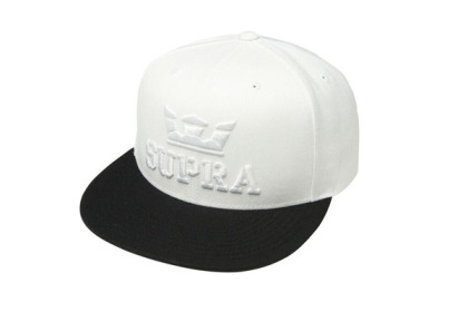 Supra Accessories ABOVE SNAP Hats White/Black | US-13297